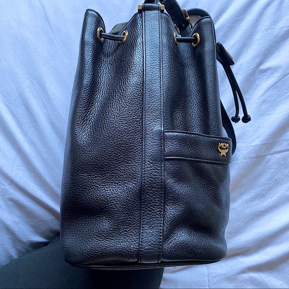 Vintage MCM Leather Bucket Bag - Picture 9 of 13
